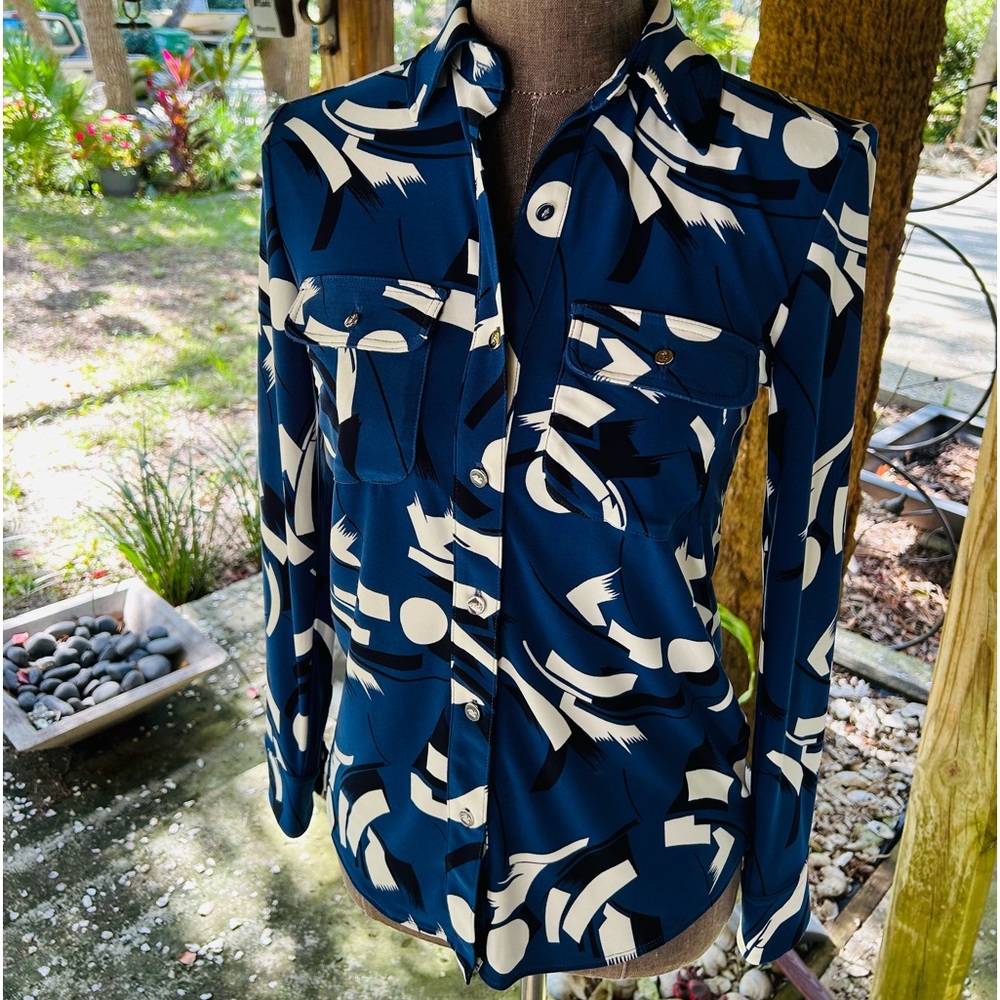 Lauren Ralph Lauren jersey blouse.